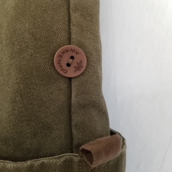 Awakening Reversible Olive Green Jacket Size Small - Picture 9 of 13